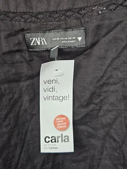 ZARA Damen Top, schwarz - Gr. M  – Vorschau 4