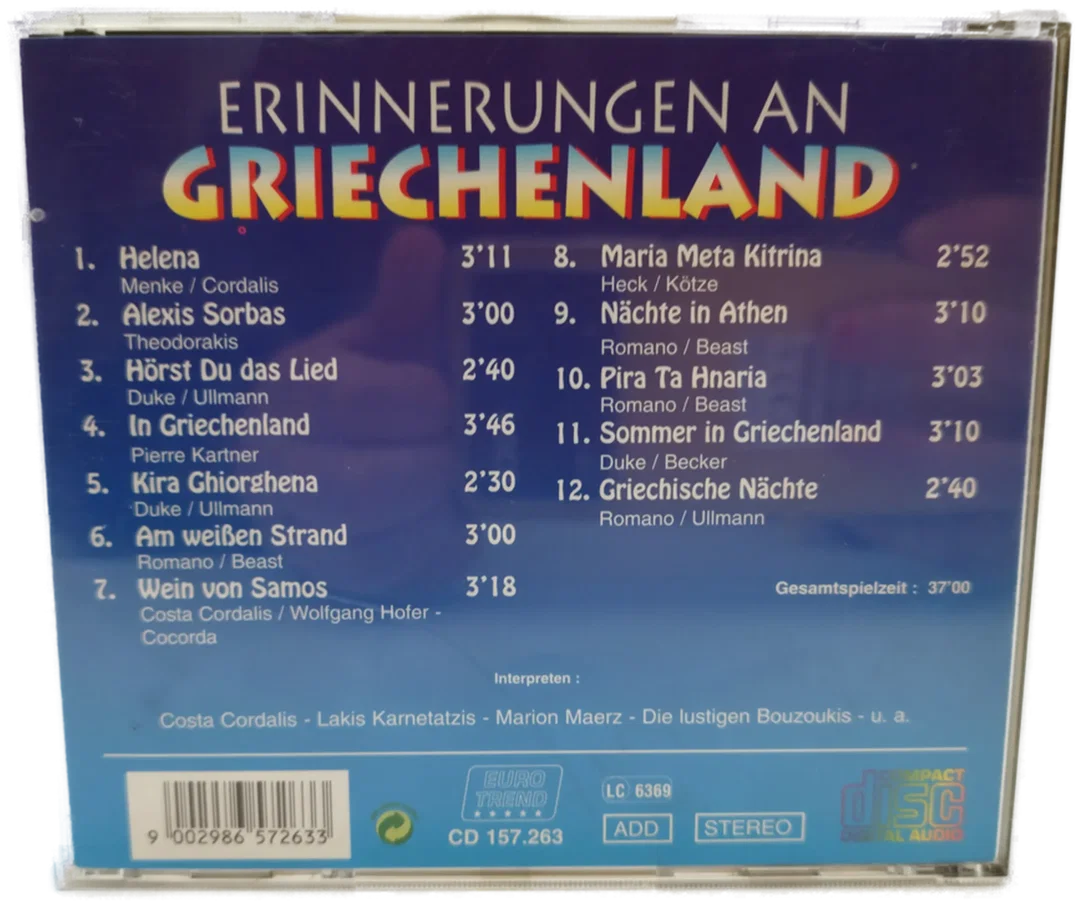 Erinnerungen an Griechenland - CD – Bild 2