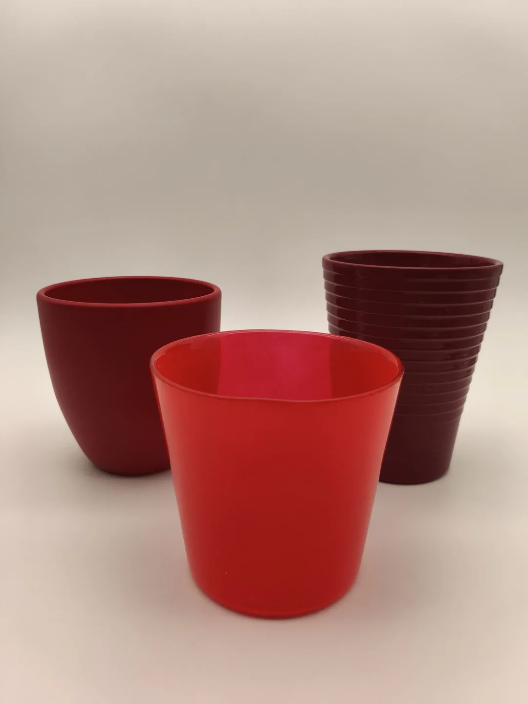 Set Rot, 3 Übertöpfe - Bild 4