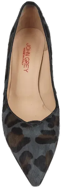 John Grey Damen Pumps Kunstfell, Animal Print - Größe 37,5 - Bild 4