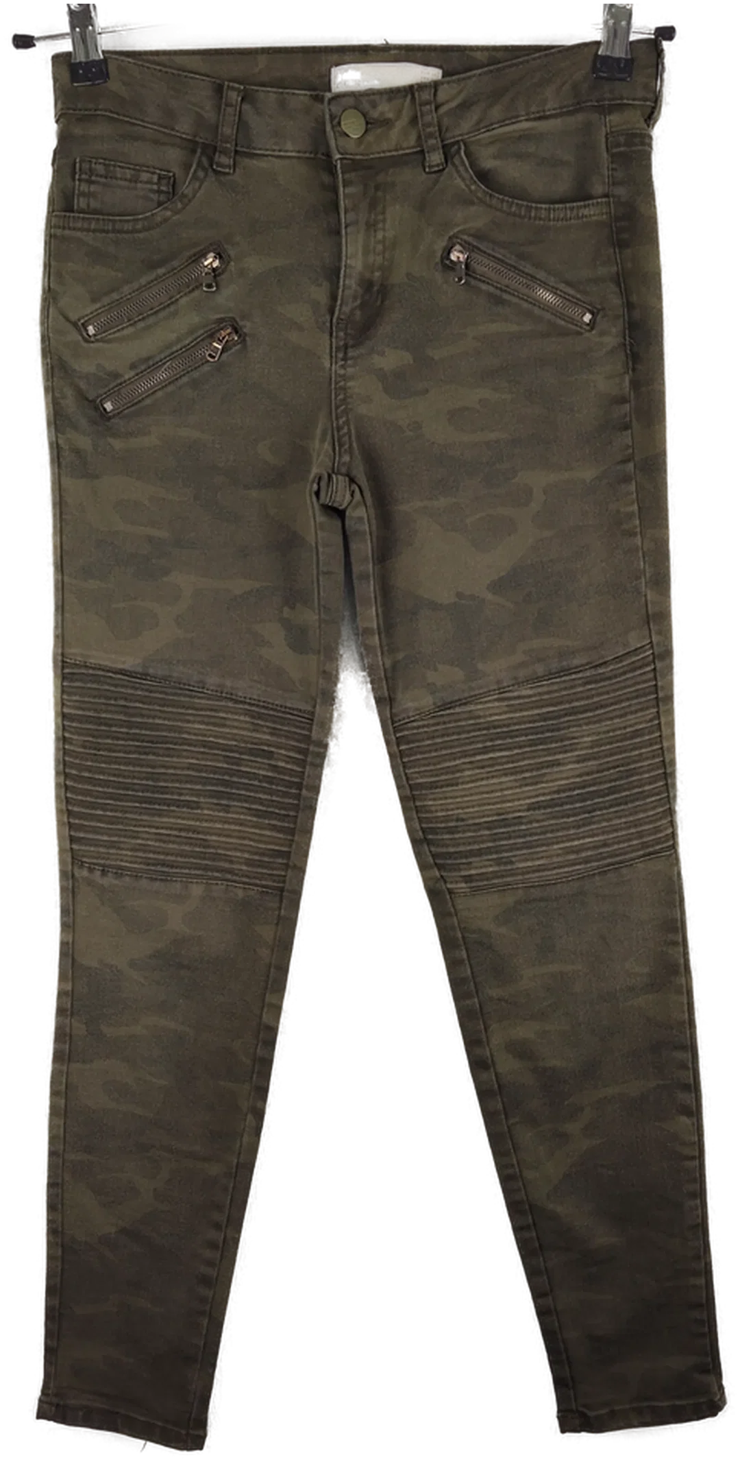 Zara Damenhose in Olivgrün, L30 | Detailstarker Casual-Look – Bild 1