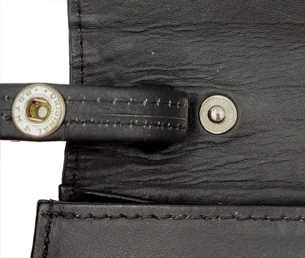 Krokodilleder Damen Vintagetasche und Brieftasche schwarz – Bild 8