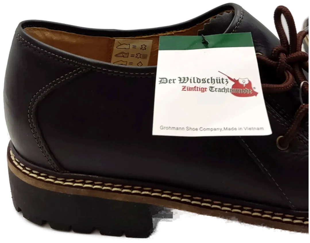 "Der Wildschütz" Herren Trachtenschuhe braun Gr. 43  – Bild 8
