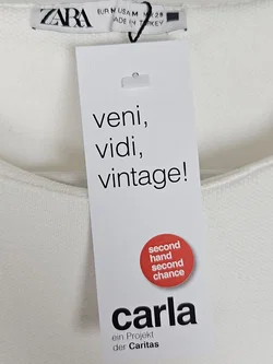 ZARA Damen Top, weiß - Gr. M  - Bild 4