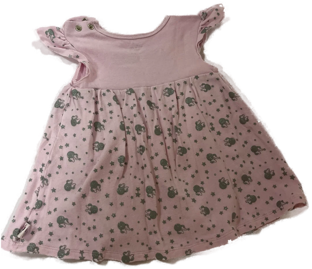 DISNEY Babykleid mit Body Gr. 80 rosa – Bild 2