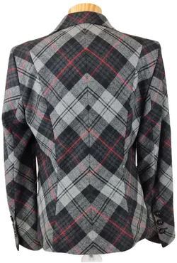 s.Oliver Damenblazer schwarz, grau kariert -38 (M) - Bild 3