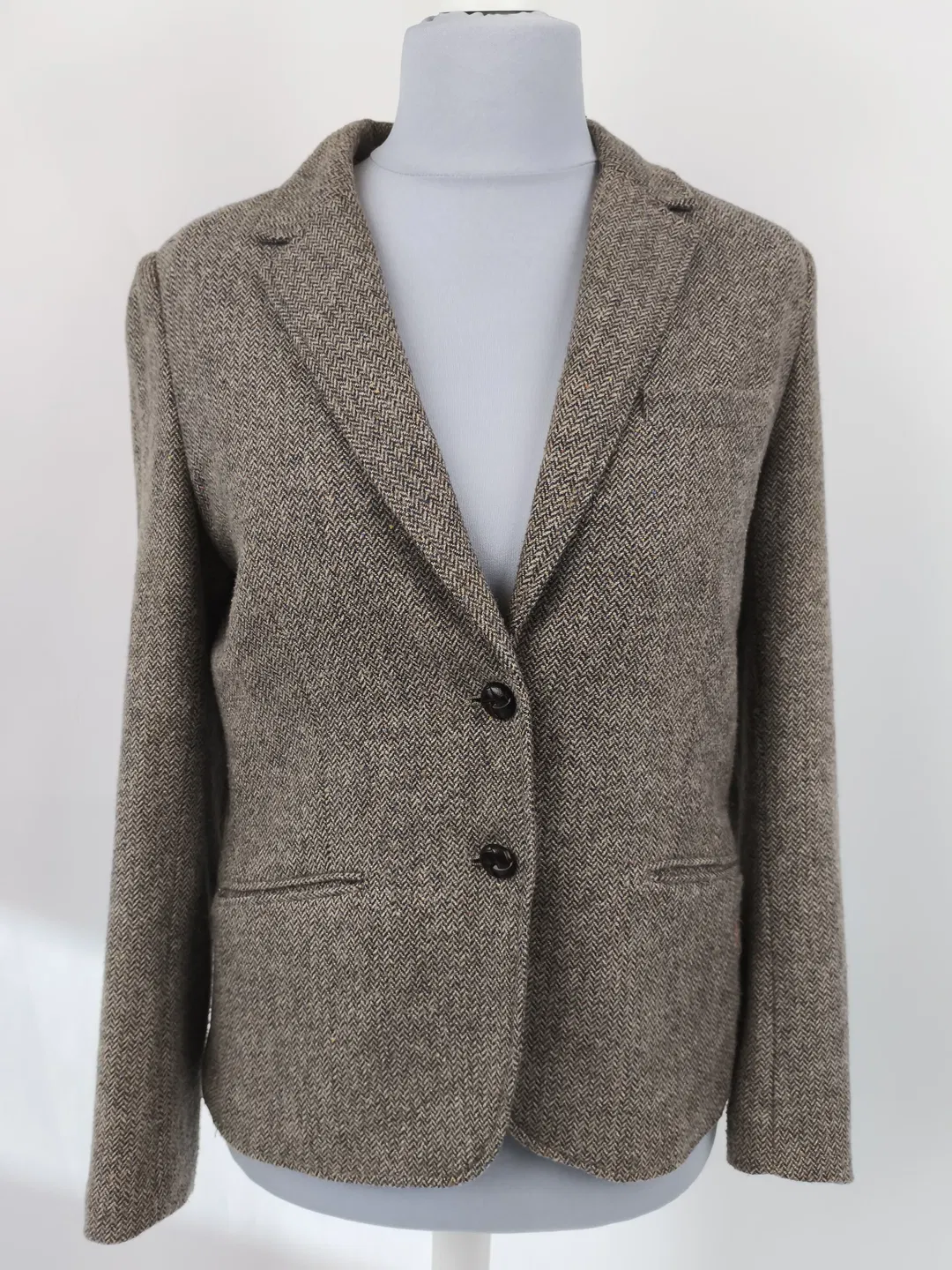 Tweedjacke, Tweedblazer, H&M, Gr. 42, Country Style - Bild 1