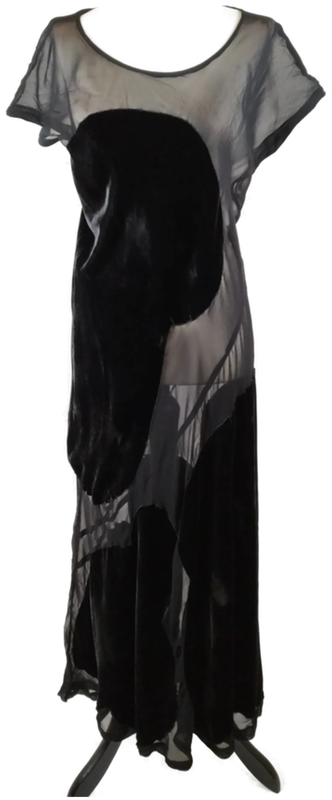 Comme des Garcons Maxikleid - Gr. M / 82% Viskose / 18% Seide - Bild 4