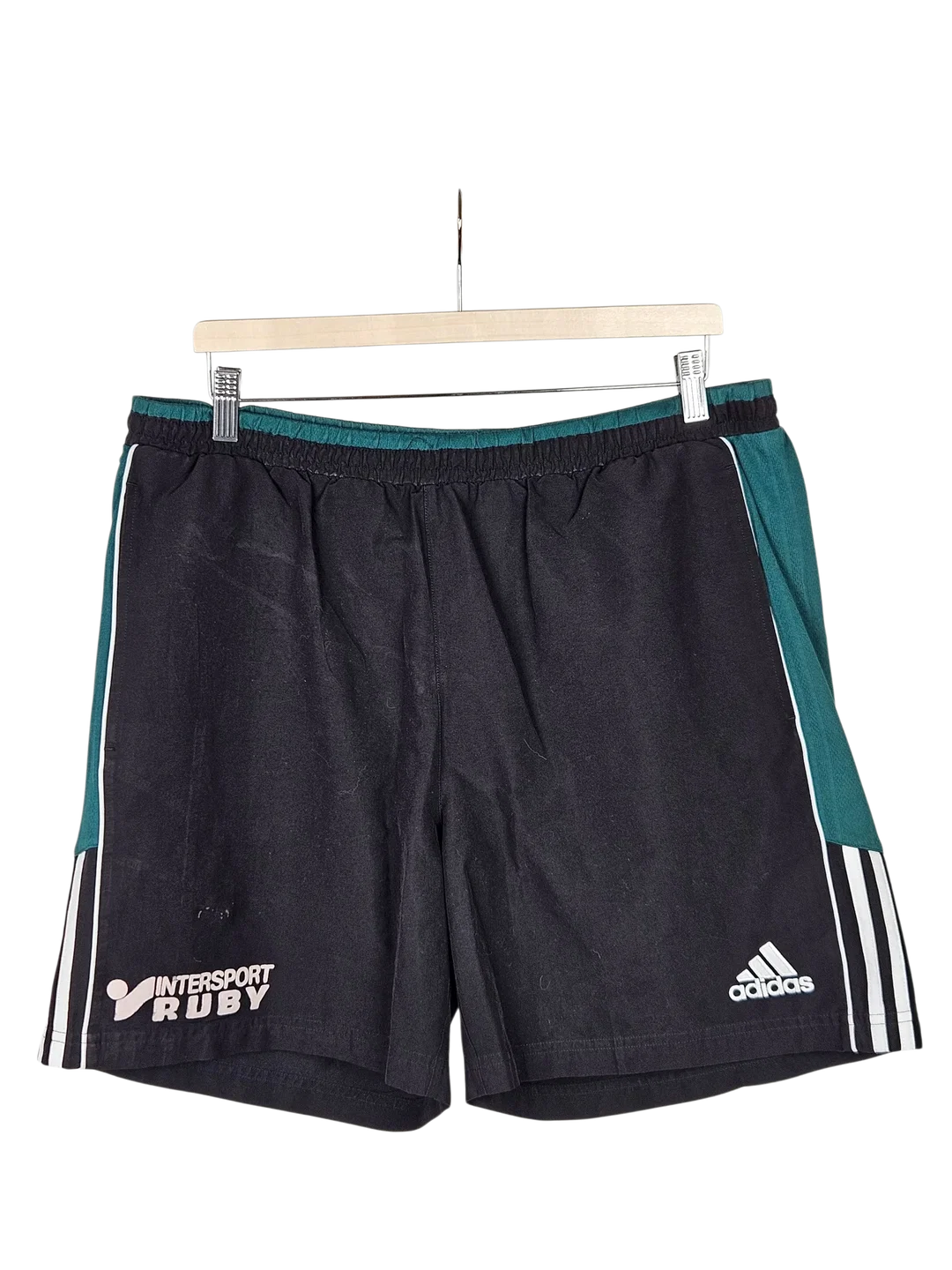 ADIDAS Herren Sportshorts, grün-schwarz, Gr. L - Bild 1