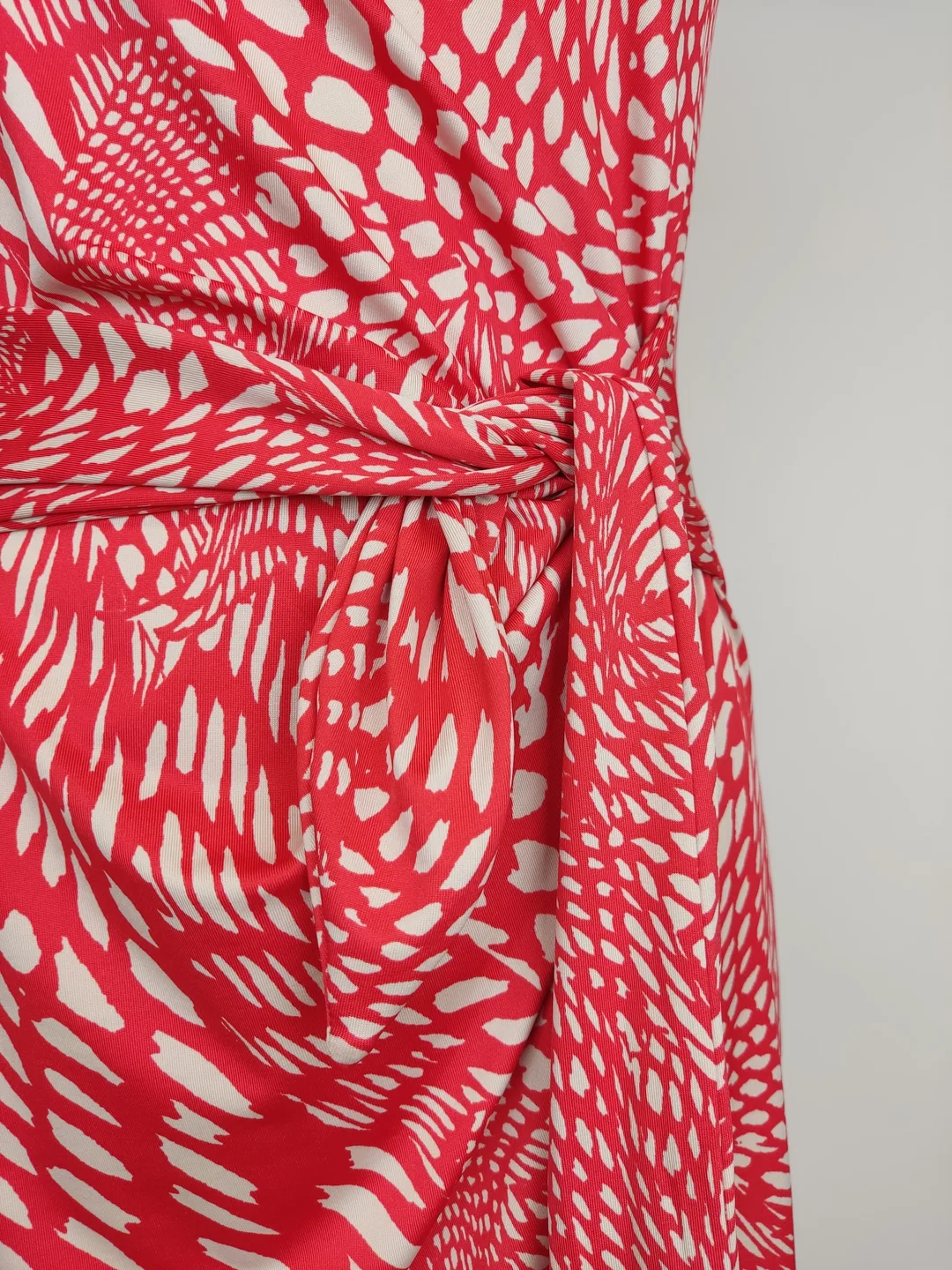 Esprit Damen Kleid rot/weiß gemustert - S/36 – Bild 4