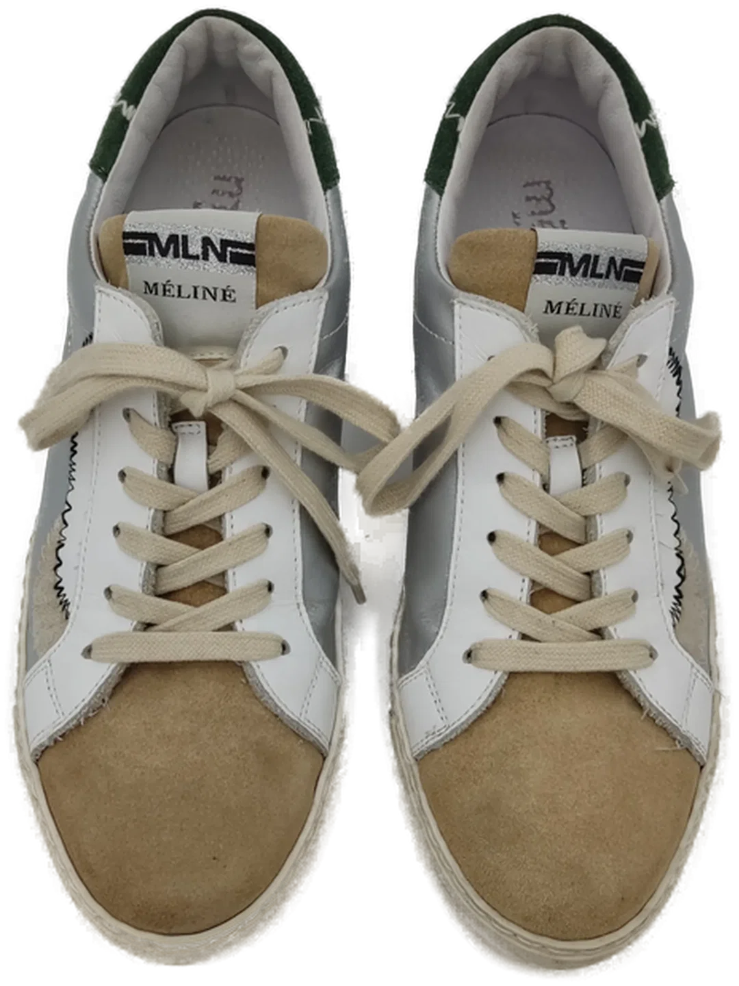 Méliné Damen Sneaker silber/beige - 41 - Bild 1