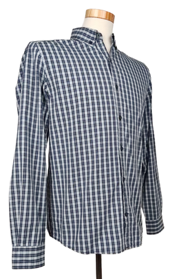 s.Oliver Herren Hemd, blau/grau- Gr. S  - Bild 2