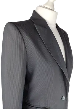 MEXX Hosenanzug Damen Mischfaser Gestreift | Zeitloser Klassiker; Blazer GR. 38; Hose GR. 36 - Bild 2