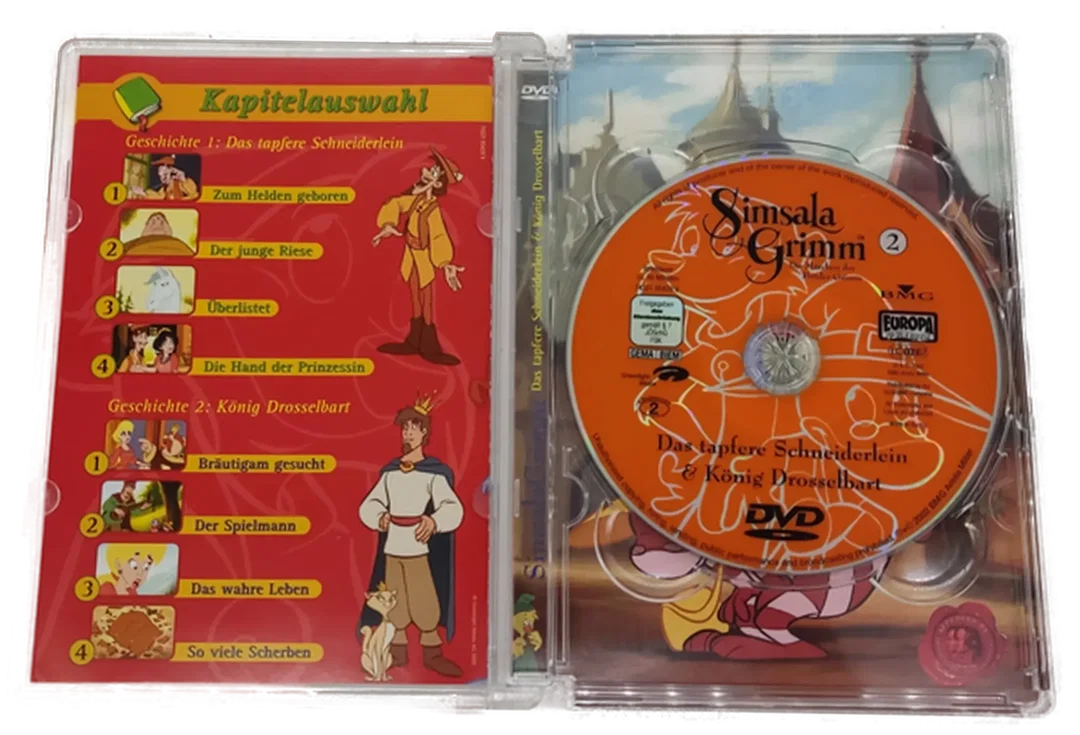 DVD Simsala Grimm -Das tapfere Schneiderlein & König Drosselbart  – Bild 2