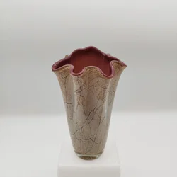 Vase, Glashütte Jozefina Krosno Mundgeblasen | Polnisches Unikat - Bild 2