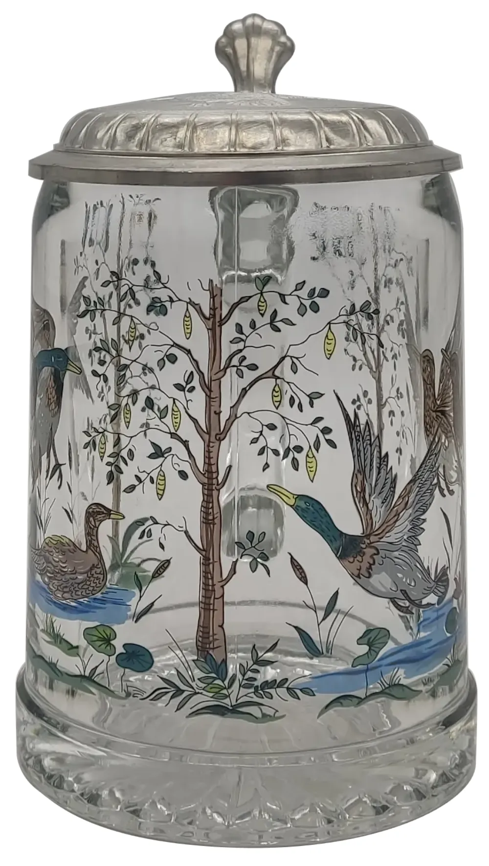 Alwe Bierkrug mit Deckel und Vogelmotiv, Höhe 17cm – Bild 3
