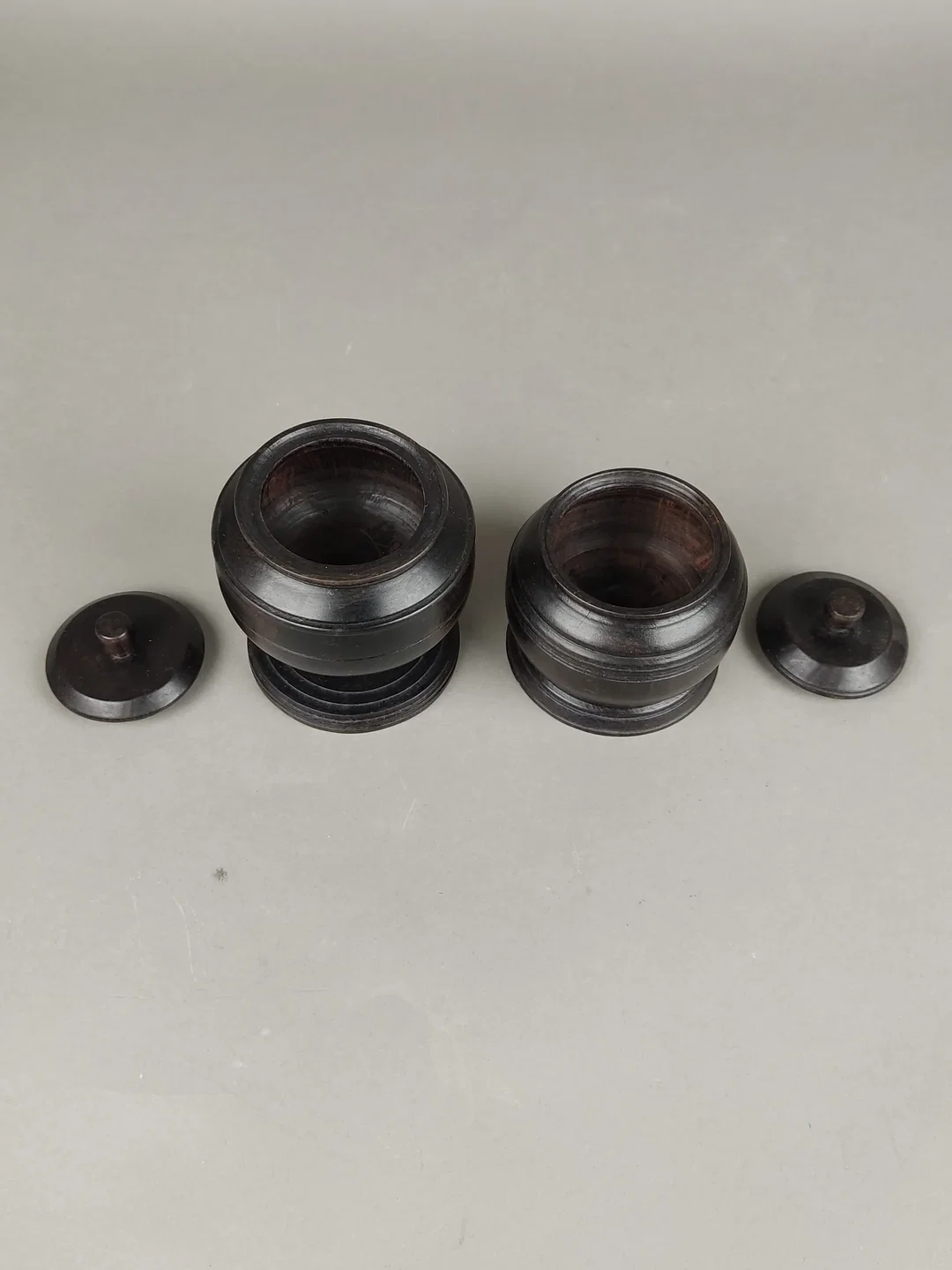 2er Set Vintage Holzdosen mit Deckel – Bild 2
