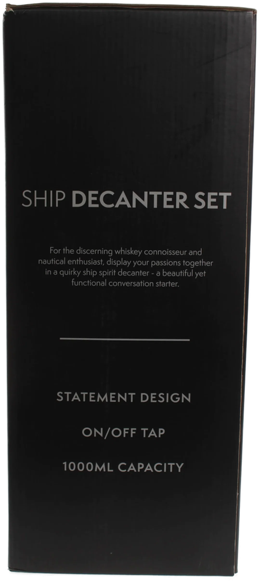 Oak & Steel – Schiff-Dekanter-Set mit 4 Gläsern und Originalverpackung – Bild 7