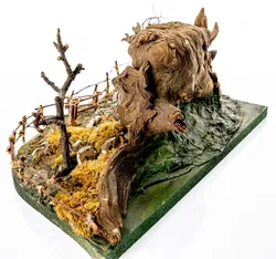 Weihnachten Weihnachtskrippe aus einer Wurzel  - Bild 2