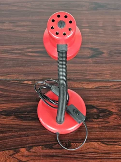 Vintage Tischlampe, rot - Höhe ca. 36 cm  – Vorschau 4