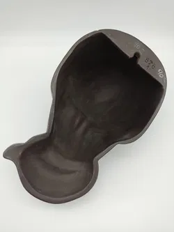 Dekorative Wandmaske/Frauenkopf in schwarz/gold - ca. 1950er Jahre - Bild 4