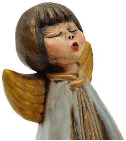 Original Bozner Thun Engel mit Kerzenhalterung - ca. 25cm hoch - Bild 3