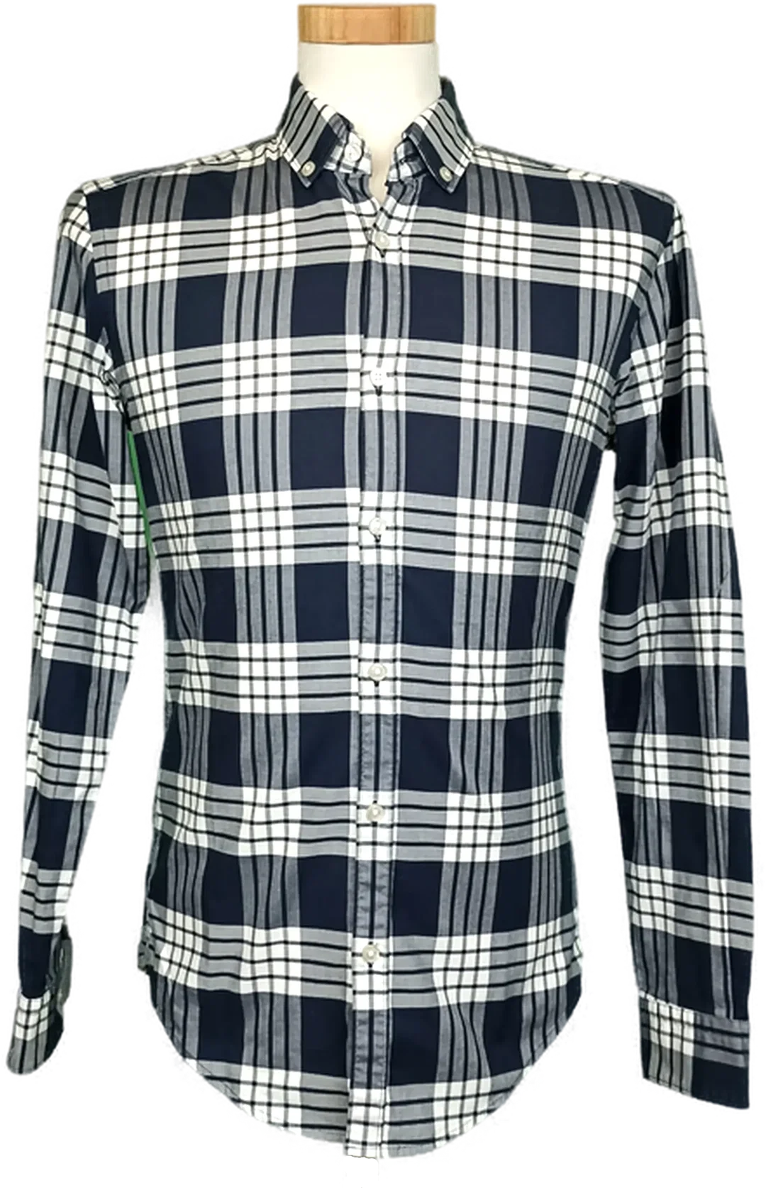 Hugo Boss Herrenhemd blau/weiß kariert Gr. S - Bild 1