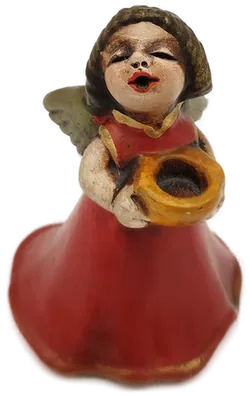 Kleiner Bozner Thun Engel mit Kerzenhalterung - ca. 10cm hoch - Bild 1