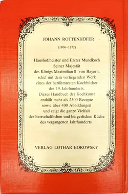 Anweisung in der feineren Kochkunst - Johann Rottenhöfer - Reprint von 1866 - Bild 2