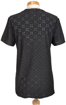 JACQUELINE de YONG Damen T-Shirt schwarz gemustert - 36/S - Bild 2