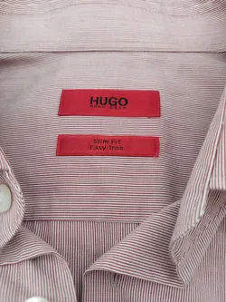 Hugo Boss Herren Hemd rot/weiß gestreift Gr. 41 (16) - Bild 3