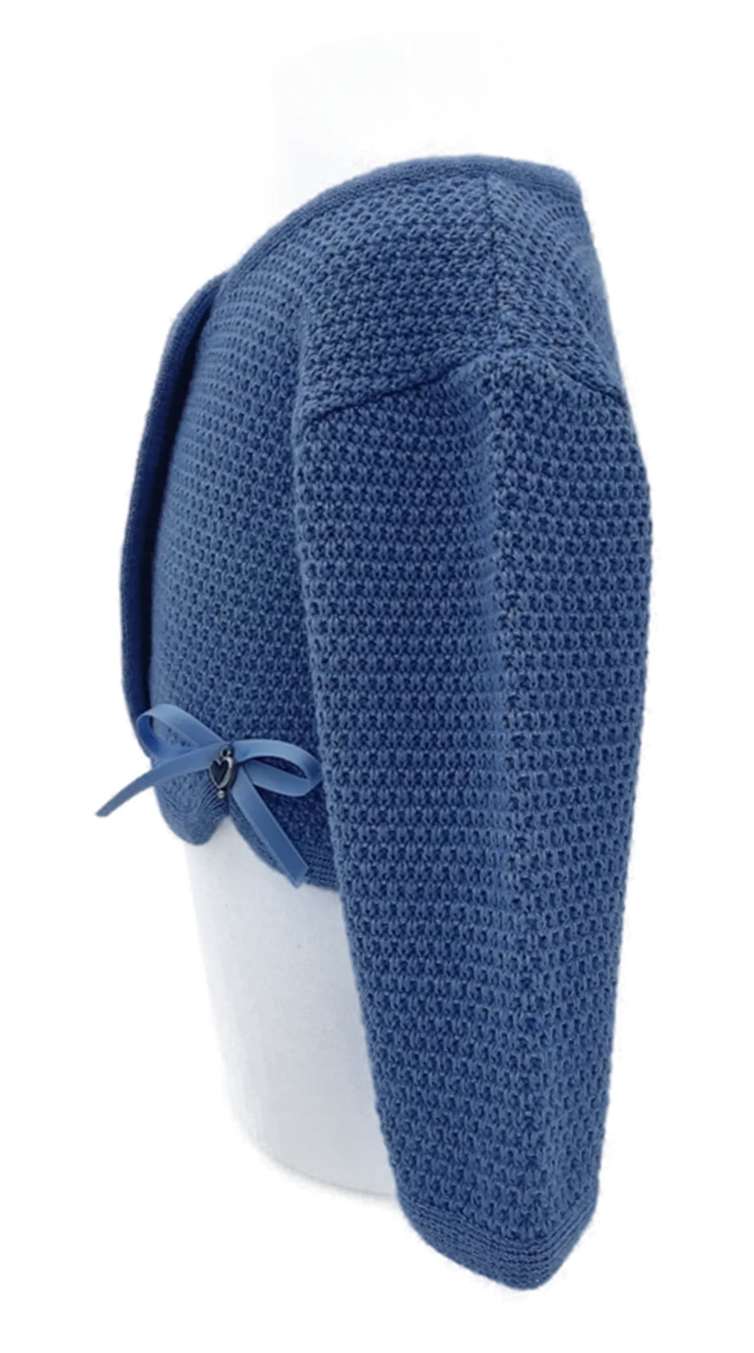 Alpenstrick Mädchen Bolero blau - 68 – Bild 2