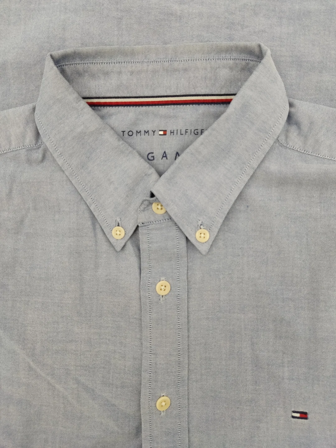 Tommy Hilfiger Herren Hemd blau Gr.L – Bild 3