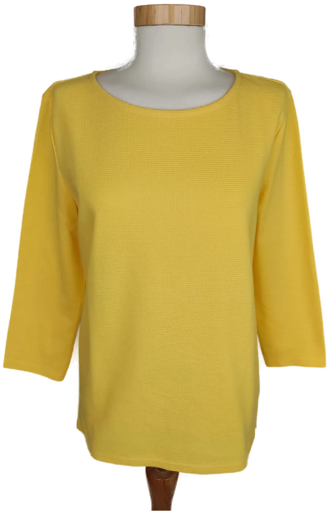 Tom Tailor Denim Damen Dreiviertelarm Pullover gelb - M/38 - Bild 4