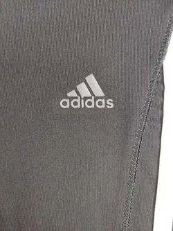 Adidas Climalite Kinder Sporthose, dreiviertellang, schwarz/weiß, Gr. 152 - Bild 2