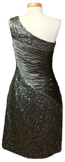 Magic Nights Damen-Midi-Cocktailkleid silber mit Pailletten Gr. S - Bild 2