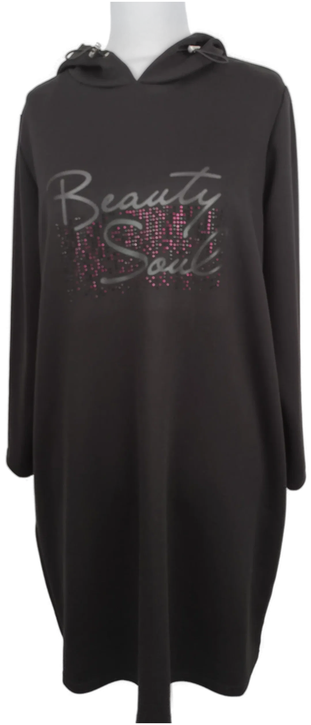 Laura Torelli Plus, Kleid mit Kapuze, Gr. 44/46 – Bild 1