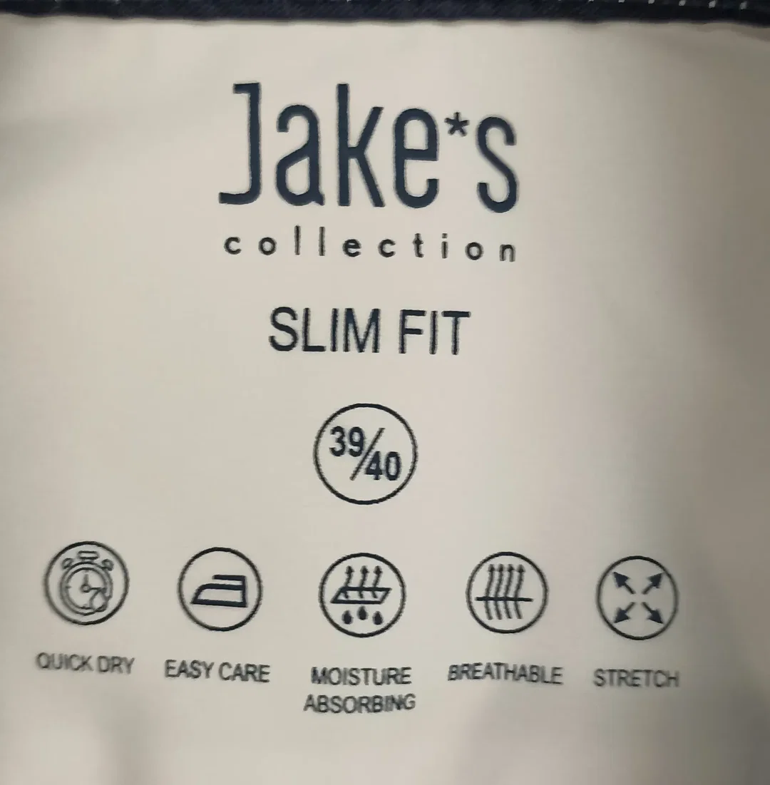 Jake's Herrenhemd weiß Gr. 39/40 – Bild 3