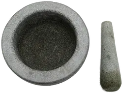 Mörser mit Stößel – Granit, Höhe 11 cm, Ø 15 cm - Bild 3