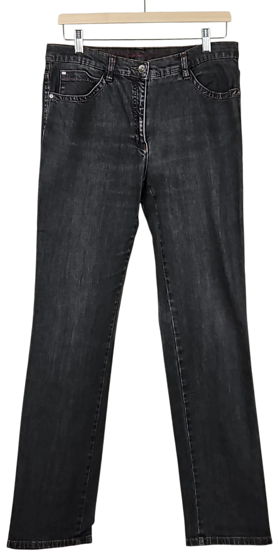 Brax Feelgood Damen Jeans, schwarz - Gr. D 40 – Bild 1