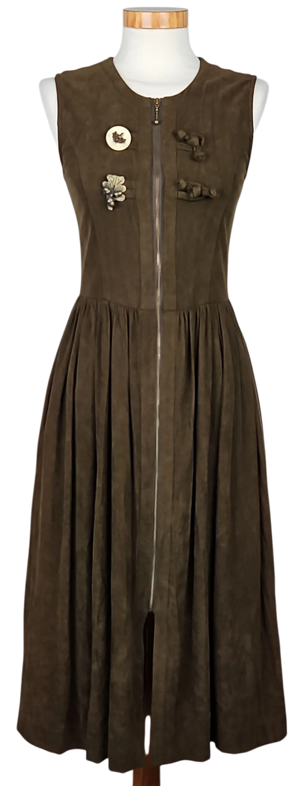 SPORTALM Damen Trachtenkleid (Dirndl), braun - Gr. 152/ S  - Bild 1