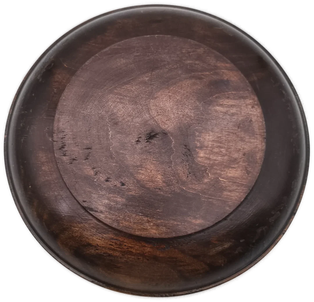geschnitzter Teller, Wandteller, Holz, Ø 26cm – Bild 3