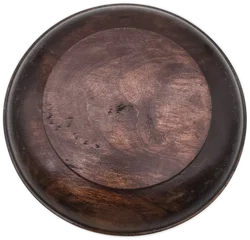 geschnitzter Teller, Wandteller, Holz, Ø 26cm – Vorschau 3