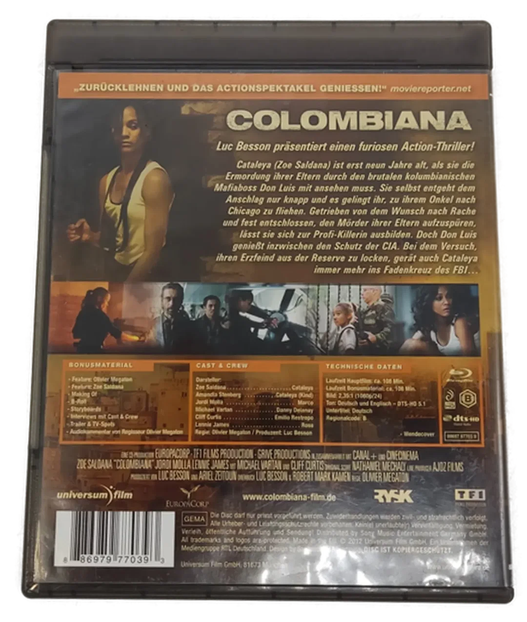 Blu-ray Disc "Colombiana" mit Zoe Saldana – Bild 3