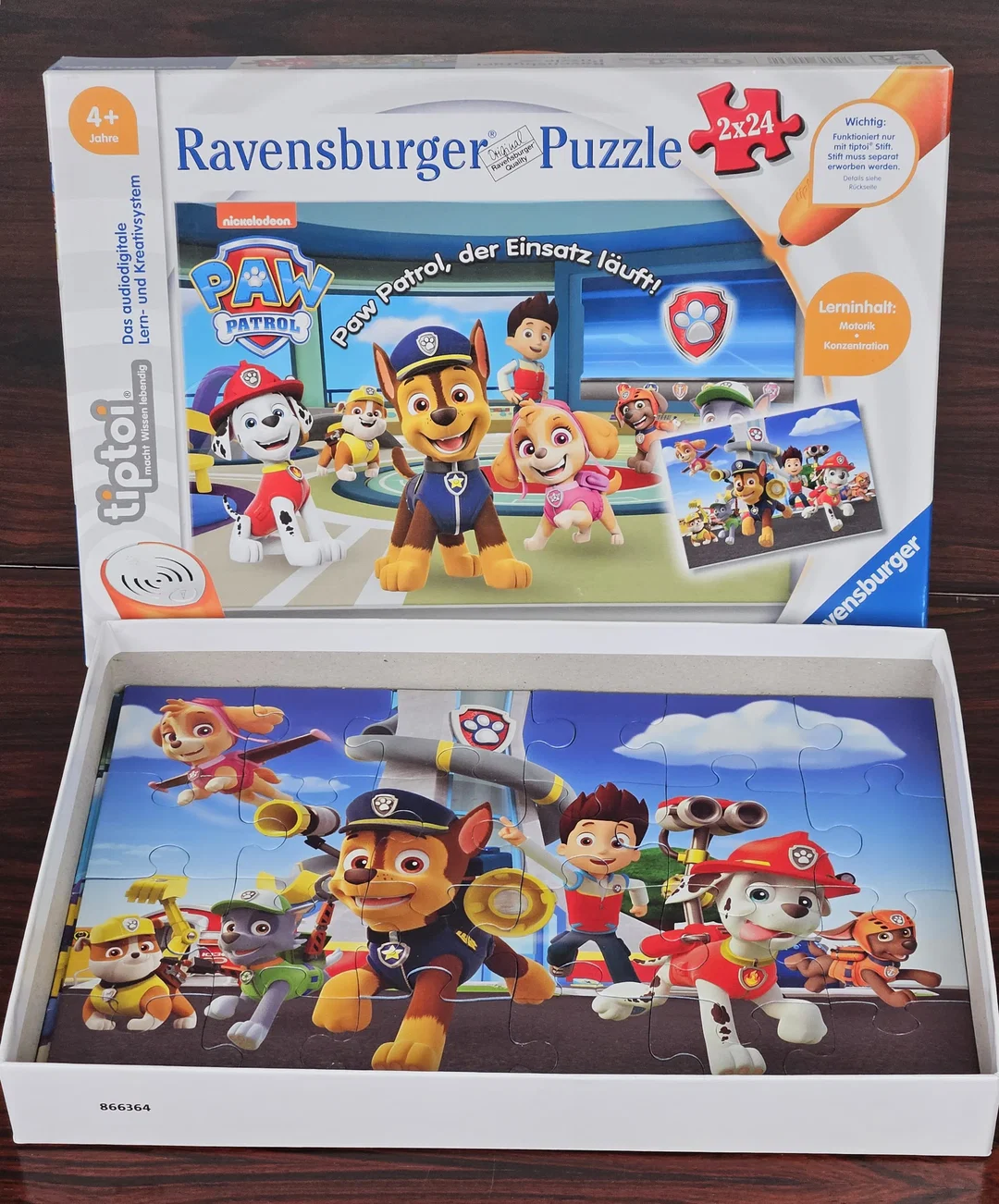 tiptoi® 2x24 Puzzle für kleine Entdecker: Paw Patrol - Ravensburger – Bild 3