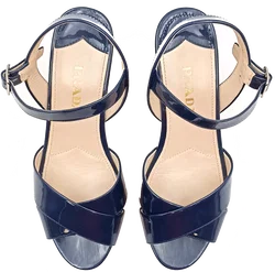 Prada Damenwedges dunkelblau Gr. 38 – Vorschau 4