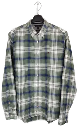 Tommy Hilfiger Herren Hemd grün Gr.M - Bild 1