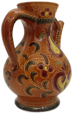 Gmundner Keramik Kanne Handbemalt Vintage Deko - Bild 3