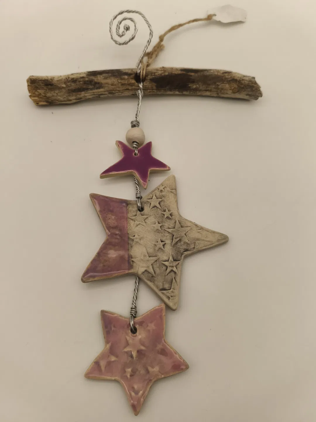 Deko Weihnachten, Keramiksterne - Bild 4