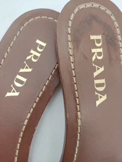 Prada Flame Leder-Pantoletten, Flammenmuster | Einmaliges Designerstück - Bild 4